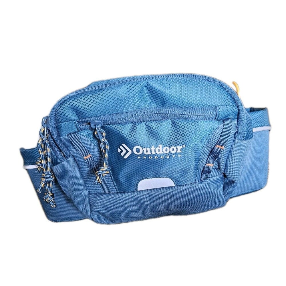 Fanny Pack Outdoor Products Teal Hiking Trail Waist Pack/Belt Bag 2Bottle Holder